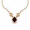 14KT (585) Yellow Gold and Diamond Pendant for Women