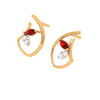 14KT Intricately Crafted Latest Design Of Gold Earrings