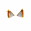 14KT (585) Yellow Gold and Diamond Earrings for Women