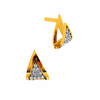 14KT (585) Yellow Gold and Diamond Earrings for Women