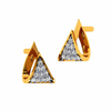 14KT (585) Yellow Gold and Diamond Earrings for Women