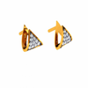 14KT (585) Yellow Gold and Diamond Earrings for Women