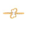 Floral Pattern Gold Ring