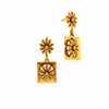 14KT (585) Yellow Gold and Diamond Earrings for Women