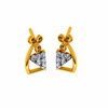 14KT (585) Yellow Gold and Diamond Earrings for Women