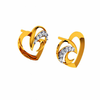 14KT (585) Yellow Gold and Diamond Earrings for Women