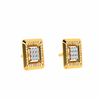 14KT (585) Yellow Gold and Diamond Earrings for Women