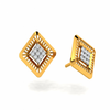 14KT (585) Yellow Gold and Diamond Earrings for Women