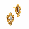 14KT (585) Yellow Gold and Diamond Earrings for Women