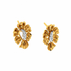 14KT (585) Yellow Gold and Diamond Earrings for Women