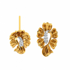 14KT (585) Yellow Gold and Diamond Earrings for Women