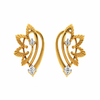 14KT (585) Yellow Gold and Diamond Earrings for Women