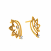 14KT (585) Yellow Gold and Diamond Earrings for Women