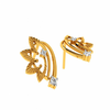 14KT (585) Yellow Gold and Diamond Earrings for Women