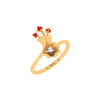 Palash Flower Gold Ring