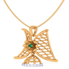 Knitted Gold Pendant