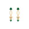 Green Dangler Earrings