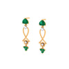 Green Dangler Earrings