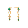 Green Dangler Earrings