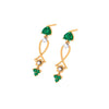 Green Dangler Earrings