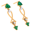 Green Dangler Earrings