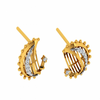 14KT (585) Yellow Gold and Diamond Earrings for Women