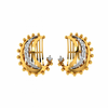 14KT (585) Yellow Gold and Diamond Earrings for Women