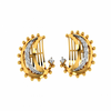 14KT (585) Yellow Gold and Diamond Earrings for Women