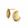 14KT (585) Yellow Gold and Diamond Earrings for Women