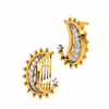 14KT (585) Yellow Gold and Diamond Earrings for Women