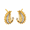 14KT (585) Yellow Gold and Diamond Earrings for Women