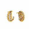 14KT (585) Yellow Gold and Diamond Earrings for Women