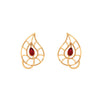 Tear-Drop Floral Design Earrings