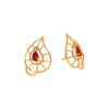 Tear-Drop Floral Design Earrings