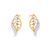 Leaf Motif Gold Earrings