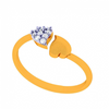 14K Little Heart Connection Ring