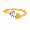 14K Little Heart Connection Ring