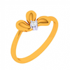 14K Pretty Petal Gold Finger Ring