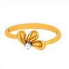 14K Pretty Petal Gold Finger Ring