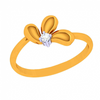 14K Pretty Petal Gold Finger Ring