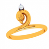 14K Lovable Swan Gold Ring