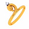 14K Lovable Swan Gold Ring