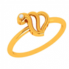 14K Speculative Yellow Gold Single Stone Ring