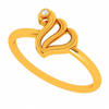 14K Speculative Yellow Gold Single Stone Ring