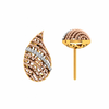 14KT (585) Yellow Gold and Diamond Earrings for Women