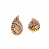 14KT (585) Yellow Gold and Diamond Earrings for Women