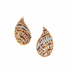 14KT (585) Yellow Gold and Diamond Earrings for Women