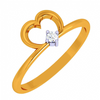 14K Heartfelt Gold Ring For Your Valentines