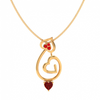 14K Exclusively Beautiful Gold Heart Shape Pendant