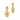 14KT (585) Yellow Gold Earrings for Women